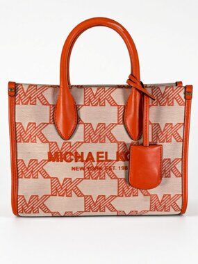 Michael Kors Mirella Small Logo Jacquard Crossbody Bag Shoulder Purse